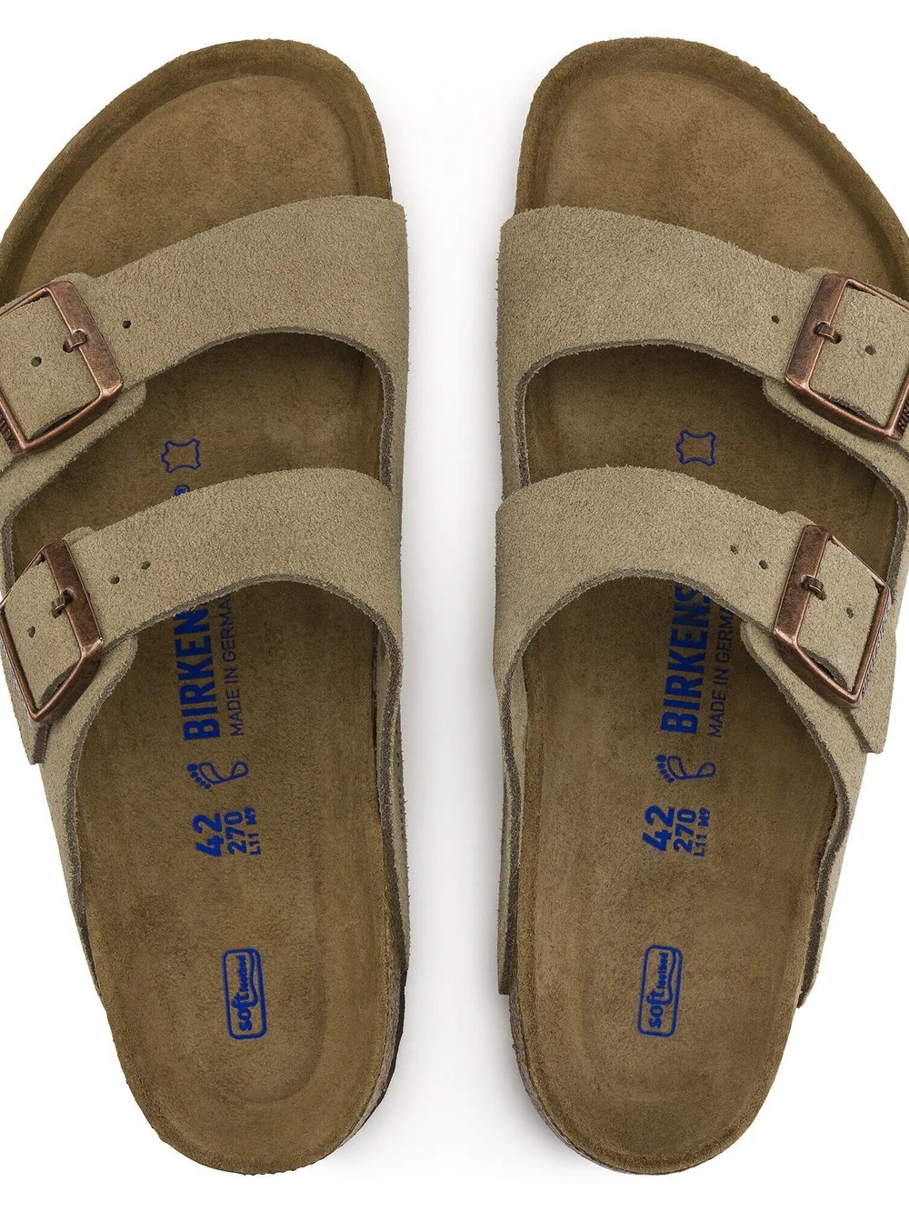 Birkenstock Unisex Arizona Suede Sandal — Taupe NWOT